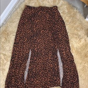Cheetah print skirt